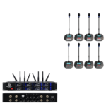 Hardwell Glory-8 Sistem Mikrofon Wireless Conference 8 Handheld - Gambar 2