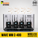 Wave WM-C400 Sistem Mikrofon Wireless Clip-On 4 Channel