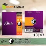 Elixir 16002 Nanoweb Phosphor Bronze Acoustic Guitar Strings, Extra Light, 10-47