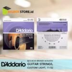 D'Addario EJ13 Senar Gitar Akustik 80/20 Bronze Custom Light 11-52