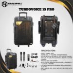 Hardwell Turbovoice 15 Pro Speaker Portable