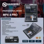 Hardwell MPX-4 Pro Mixer Audio 4 Channel