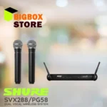 Shure SVX288/PG58 Sistem Mikrofon Wireless Dual Vocal