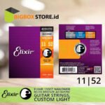 Elixir 11027 Senar Gitar Akustik 80/20 Bronze Nanoweb 11-52