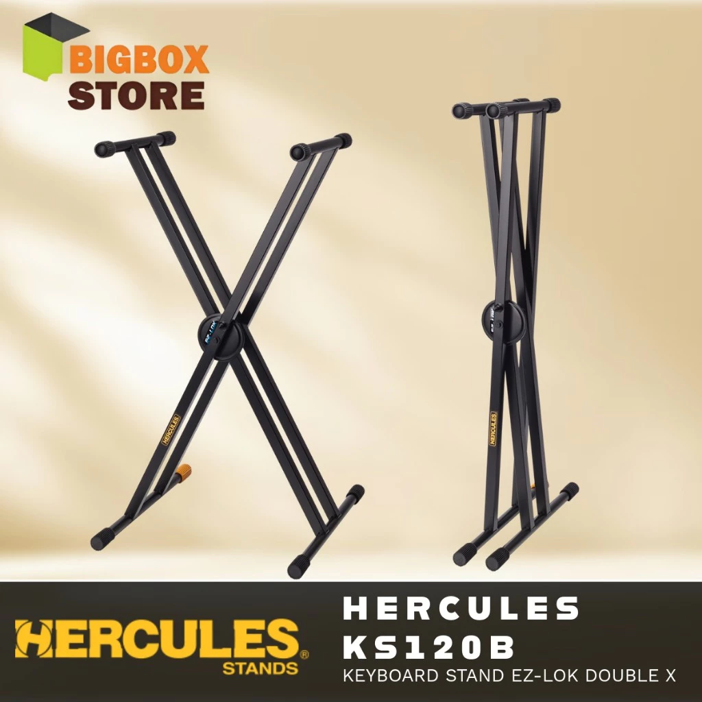 id-11134207-81ztn-me3ts9dd45xdb6 Hercules KS120B Stand Keyboard Double EZ-LOK - Gambar 1